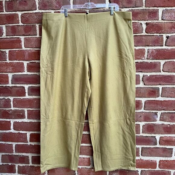 Eileen Fisher Women's $228 Boiled Wool Jersey Straight Pant 2X NEW - Picture 6 of 12
